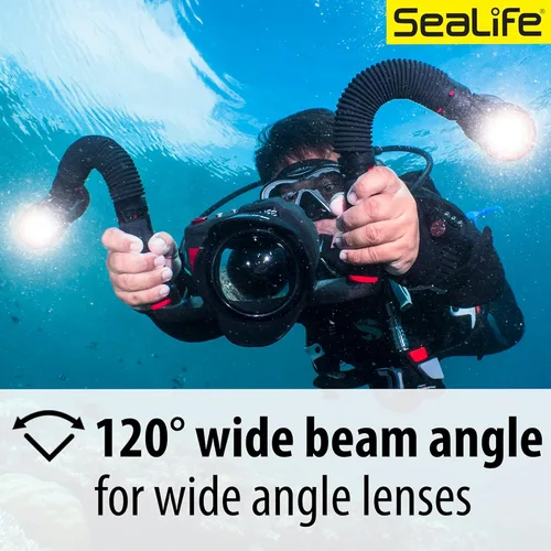 Miniatura 5 de Sea Dragon - Luz subacuática de 2500F para buceo, brillante y potente, colores brillantes, ángulo de haz amplio, LED COB de 2500 lúmenes, para todas