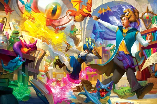 Dragon Daycare Fantasy Wizard Puzzle para adultos y niños | Difícil rompecabezas de 1000 piezas | Divertido regalo de cuarentena | Desafío