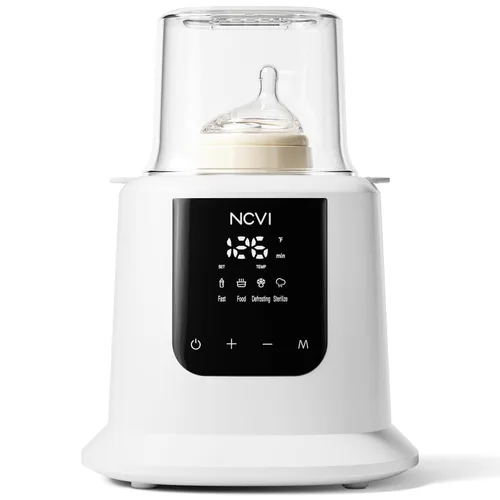 NCVI Calentador de leche para bebé, calentamiento rápido de 3 minutos, 8 en 1, calentador de bolsas de leche materna para bebés con temporizador y