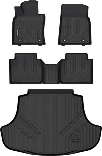 Miniatura 56 de Alfombrillas de TPE para Toyota Highlander 2014-2019 7 y 8 asientos, protección para todo tipo de clima, forros de piso de automóvil resistentes