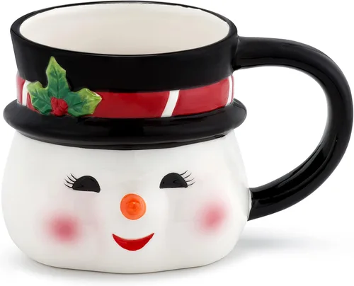 Taza de muñeco de nieve de 16 oz Papá Noel