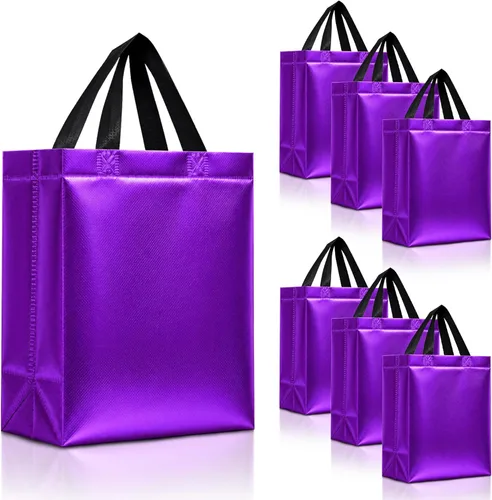 Miniatura 37 de Nush Nush Bolsas de regalo de color azul aguamarina de gran tamaño – Juego de 30 bolsas de regalo azul claro brillante con asas a granel – Bolsa