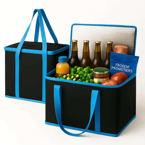 Miniatura 16 de musbus Paquete de 2 Bolsas Refrigeradoras Aisladas Bolsas de Comestibles Grandes Bolsa Refrigeradora de Compras Tote para Congelador para Viajes