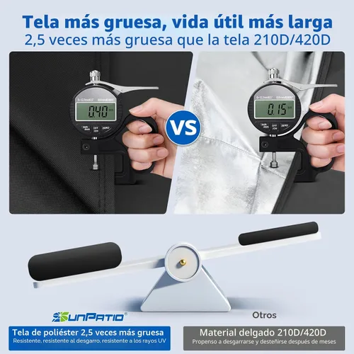 Miniatura 6 de SunPatio Cubierta para Parrilla de Exteriores Impermeable de Servicio Pesado Compatible con Parrilla de Pellets de Madera Traeger Serie 34