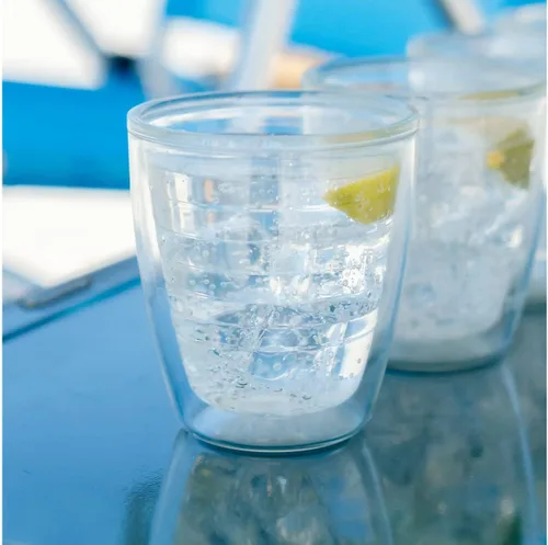 Miniatura 2 de Tervis - Vaso de mesa transparente y colorido de 12 oz fabricado en Estados Unidos con aislamiento de doble pared, taza de viaje que mantiene