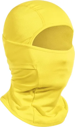 Achiou - Pasamontañas, máscara facial, para hombres o mujeres, máscara de cara completa con capucha, para nieve, motocicleta, correr, clima frío