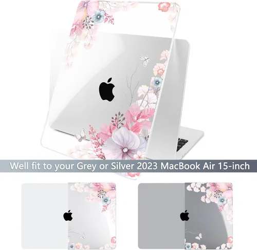 Miniatura 3 de Batianda Estuche Premium para Nuevo MacBook Air de 15 Pulgadas 2025 2024 2023 con Chip M4 M3 M2, Estuche Protector de Plástico Duro Diseñado y Funda