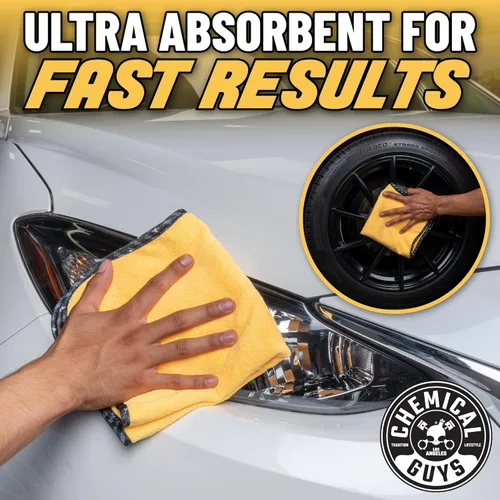 Miniatura 7 de Chemical Guys WAC_201_16 - Cera en crema líquida Butter Wet Wax para automóvil, 16 onzas, aroma de plátano MIC_506_03 de grado profesional, toallas