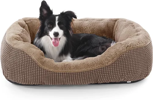 Miniatura 16 de INVENHO Cama para perros pequeños para perros pequeños, camas para gatos de interior, lavable, cama ortopédica para perros, cama cálida suave y Gris