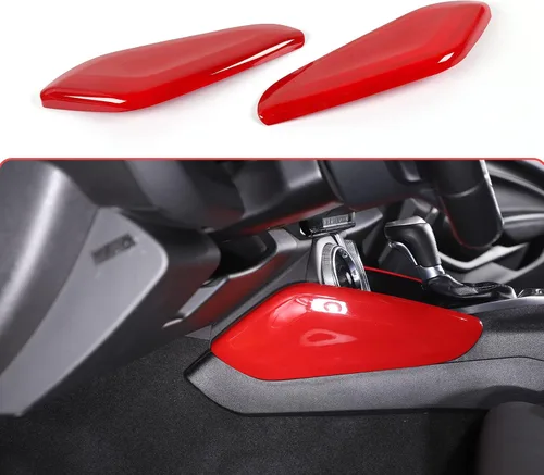 Miniatura 8 de RT-TCZ Cubierta de fibra de carbono para consola central, panel de palanca de cambios lateral, accesorios interiores para Chevrolet Chevy Camaro