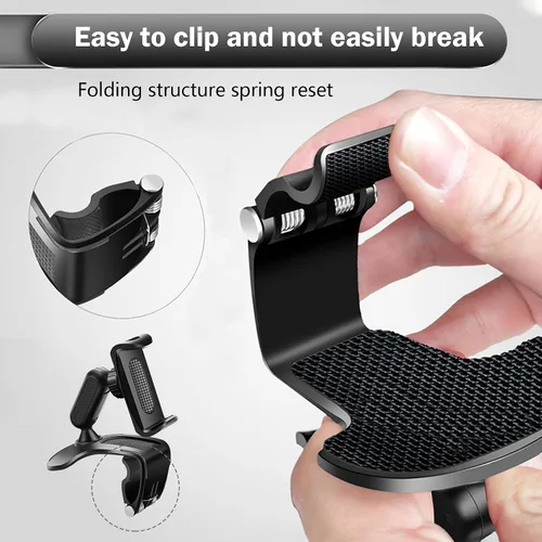 Miniatura 4 de Downhill 1 PC Soporte para smartphone para salpicadero de coche, soporte para smartphone con rotación de 360 grados, soporte multifuncional