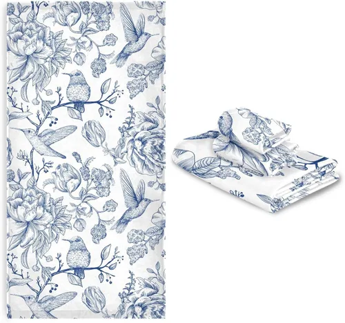 Miniatura 10 de susiyo Juego de toallas de baño de 3 piezas, suaves y altamente absorbentes, hermosas toallas de baño florales rosas rosas toallas de baño, toallas