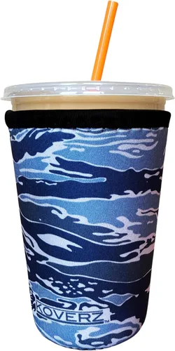 Miniatura 85 de Funda Koverz para café helado, funda aislante de neopreno para taza, se ajusta a una taza de café de 32 Oz., lavable y reutilizable, accesorios