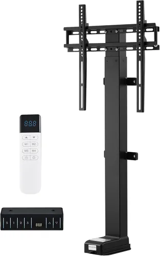 Miniatura 11 de CO-Z Elevador de TV motorizado para televisores de 32 a 70 pulgadas de hasta 600 x 400 VESA, soporte de TV de altura ajustable y soporte de pared
