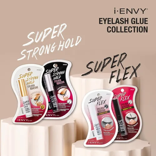 Miniatura 4 de Kiss Me Envy Super Strong Hold Eyelash Adhesive látex [transparente] kpeg06