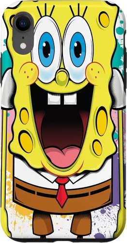 Miniatura 25 de Funda para iPhone 17 de Bob Esponja con salpicaduras de pintura