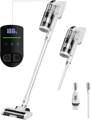 Aspiradora inalámbrica – Aspiradoras para el hogar, 45 KPA 550 W, portátil, 60 minutos de tiempo de funcionamiento, batería recargable para pelo de