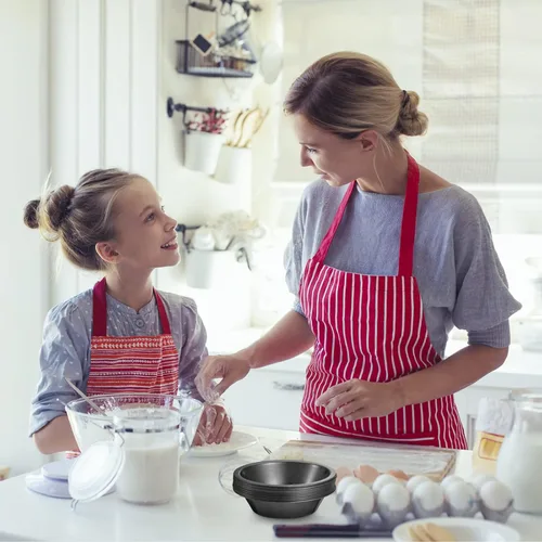 Miniatura 6 de 8 piezas de mini moldes para tartas de 4 pulgadas, reutilizables, antiadherentes, platos para hornear pizza de acero al carbono, platos