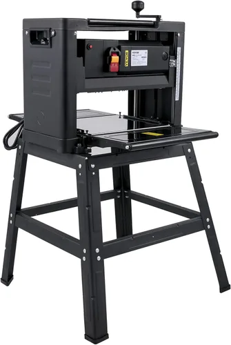VEVOR Cepilladora de Espesor de 12.5 Pulgadas, Cepilladora de Madera Plegable de 1500W, Carpintería, Velocidad de Alimentación de 315"/min, Cortador