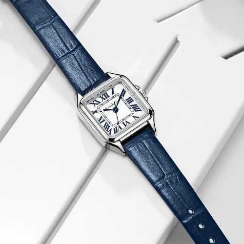 Miniatura 7 de Classic Relojes cuadrados de mujer con números romanos, de vestir, informal