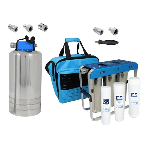 Miniatura 11 de Unidad de filtración de agua GoBluTech R2 + suavizador de agua (paquete), propiedad de veteranos estadounidenses
