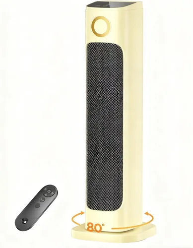 Miniatura 11 de Calentador de espacio de 25 pulgadas, calentadores eléctricos de 1500 W para uso en interiores, temporizador de 15 horas, oscilación de 80°, 6