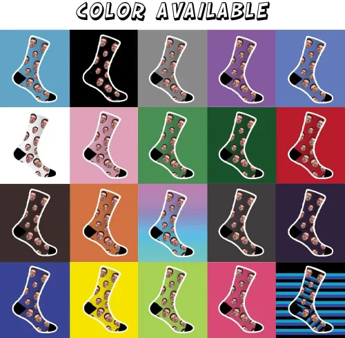 Miniatura 7 de Jecivila Calcetines personalizados con foto, calcetines divertidos personalizados, imprime tu imagen, regalos divertidos personalizados para hombres