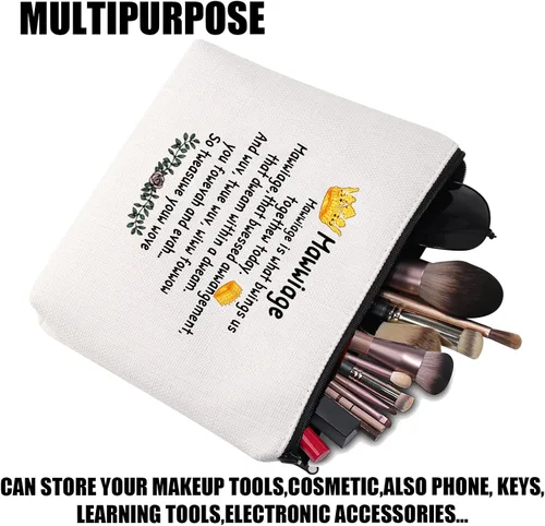 Miniatura 4 de JYTAPP Mawwiage - Bolsa de maquillaje con cremallera temática de películas de princesa, regalos para fanáticos de la película, regalos para novias
