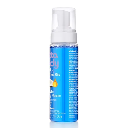 Miniatura 13 de Lottabody Mousse en espuma con aceite de coco y manteca de karité Wrap Me, crea envoltorios suaves, mousse para cabello rizado, define rizos