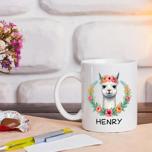 Miniatura 4 de Taza de alpaca personalizada, taza de café de alpaca, regalos para los amantes de las alpacas, divertida taza de alpaca, taza de alpacas con nombre