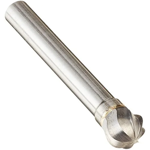 Miniatura 79 de Drill America SA-1 Rebaba de carburo/lima giratoria cilíndrica de doble corte para amoladora de troquel de 1/4" de diámetro x 5/8" de longitud