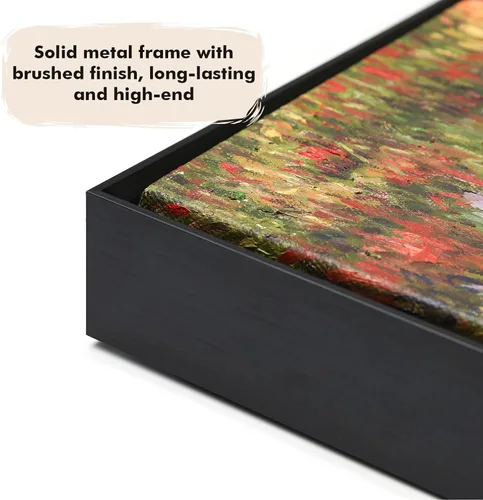 Miniatura 4 de Marco flotante para pinturas en lienzo de 11 x 14 pulgadas, marcos flotantes de metal para bricolaje con 1.5 pulgadas de profundidad