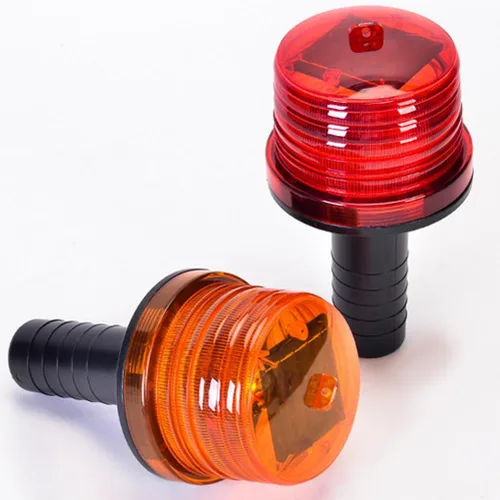 Miniatura 7 de Aolyty Luz solar de advertencia, lámpara LED de advertencia impermeable, luz de seguridad solar súper brillante con interruptor para construcción