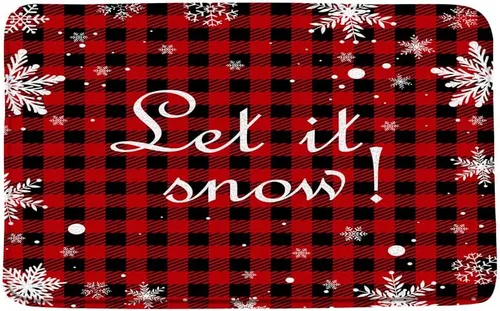 Miniatura 13 de GCTNBJL Juego de 3 alfombrillas de baño de Feliz Navidad, muñeco de nieve, copo de nieve, ramas, árbol, corazón, invierno, vacaciones, rústico