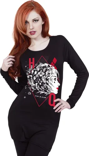 Miniatura 2 de DC Comics - Harley Quinn - Hq - Camiseta holgada negra, Negro