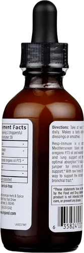 Miniatura 4 de NORTH AMERICAN HERB & SPICE Resp-Immune - 2 onzas – Apoyo respiratorio e inmunológico – Semilla negra, aceite de orégano P73 y miel cruda