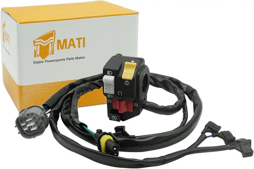 Miniatura 6 de M MATI Para Honda Foreman 500 Manillar Interruptor de arranque Botón Control Kill Stop Faro TRX500FM/TRX500FPM 2007-2011 35150-HP0-B80