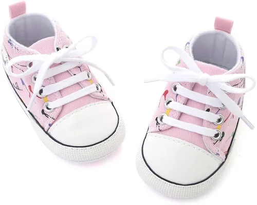 Miniatura 4 de Zapatos de lona para bebés recién nacidos, suela suave, para los primeros pasos, zapatos planos para niños pequeños, zapatos de mezclilla unisex