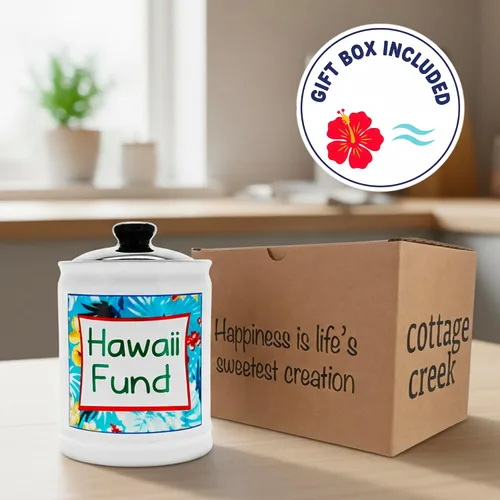 Miniatura 6 de Cottage Creek Tarros Hawaii Fund Travel Bank – Alcancía de cerámica para vacaciones y viajes esenciales para mujeres, hombres, parejas Regalo
