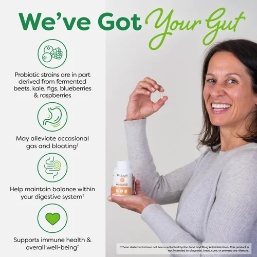 Miniatura 6 de Probulin Total Care - Suplemento probiótico, cápsulas probióticas para la salud intestinal, digestiva e inmunológica para hombres y mujeres, 20 mil