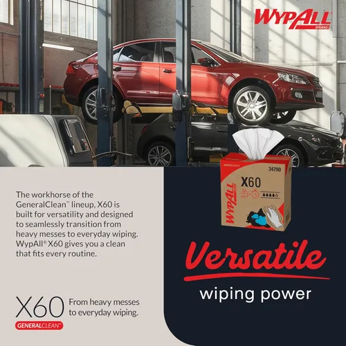 Miniatura 5 de WypAll 34790CT x 60 paños, caja pop-up, color blanco, 9 1/8 X 16 7/8, caja de 126 (paquete de 10 cajas)