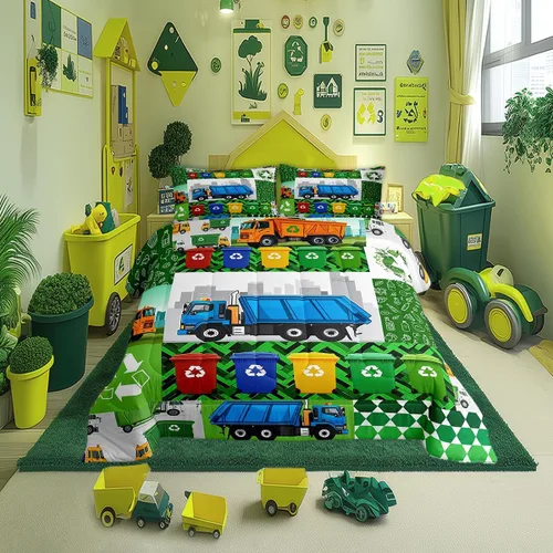 Miniatura 24 de Juegos de Edredón de Bombero Tamaño Twin para Niños, Adultos y Adolescentes, Juego de Ropa de Cama con Patrón de Insignia de Bombero y Llama