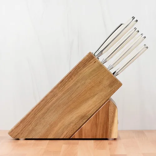 Miniatura 5 de Wusthof Classic Ikon Creme - Juego de cuchillos de 7 piezas con bloque de madera de acacia