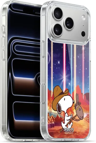 Miniatura 124 de Head Case Designs Funda de gel con licencia oficial de Peanuts Nebula Cactus Needles Snoopy Space Cowboy [protección de grado militar] compatible