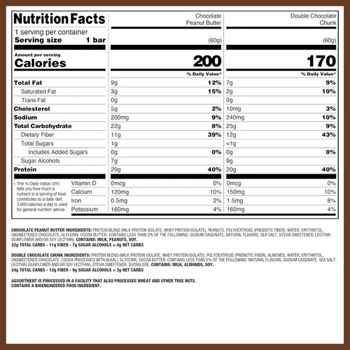 Miniatura 4 de Quest Nutrition Paquete de variedad para amantes del chocolate, alto en proteínas, bajo en carbohidratos, sin gluten, apto para ceto, 12