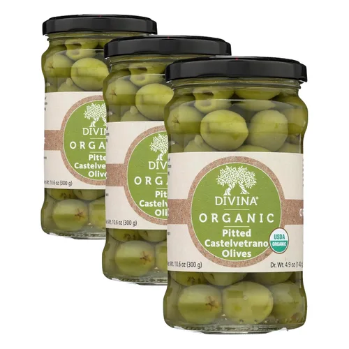 Miniatura 5 de DIVINA Aceitunas orgánicas Castelvetrano sin hueso, 10.6 oz
