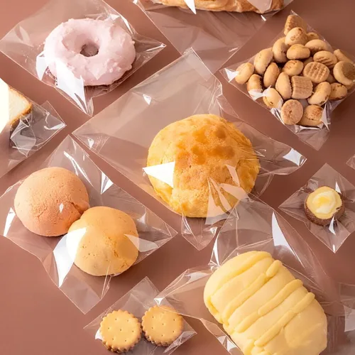 Miniatura 7 de Bolsas de galletas de 3 x 3 pulgadas, 200 bolsas pequeñas para dulces, bolsas transparentes de celofán, bolsas cuadradas de plástico pequeñas