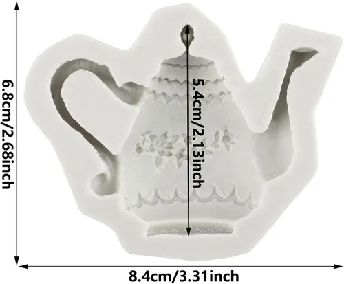 Miniatura 2 de Moldes de silicona para fondant, molde de chocolate para fiesta de té, decoración de tartas de azúcar, decoración de cupcakes, pasta de goma