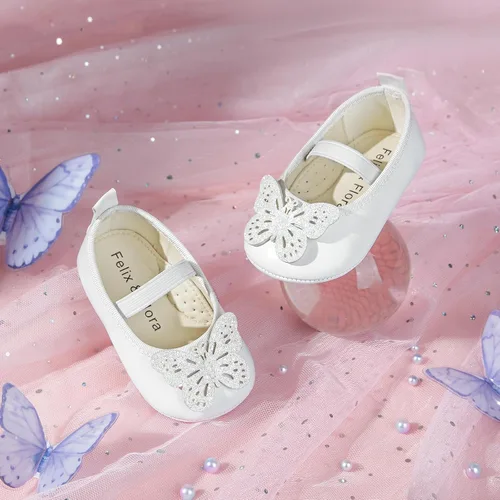 Miniatura 252 de Felix & Flora Zapatos de bebé de suela suave - Zapatos de bebé para caminar, mocasines, suela de goma, zapatos de cuna
