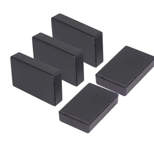 Miniatura 40 de Zulkit 12 cajas de proyecto de plástico ABS para proyectos eléctricos, caja de conexiones de energía, color negro, 1.97 x 1.10 x 0.59 pulgadas